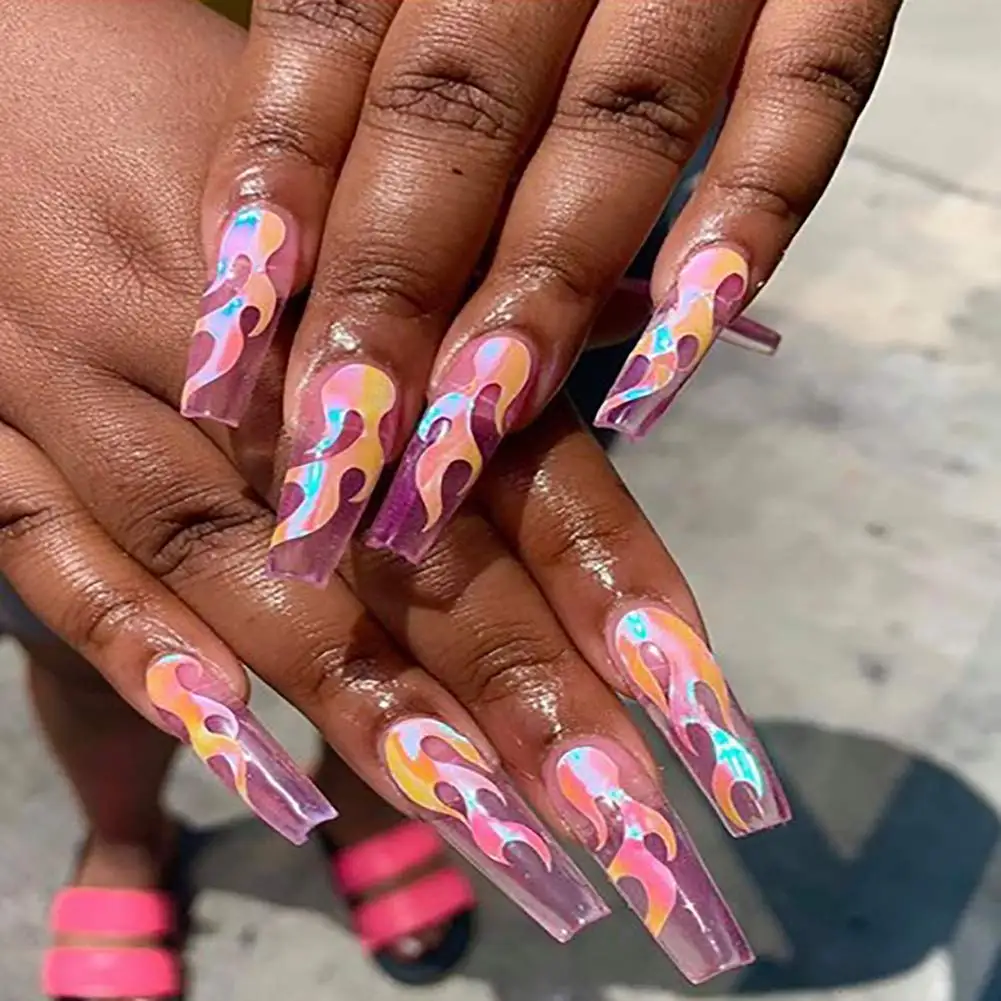 30 листов/набор голографические наклейки для маникюра 10 цветов|Стикеры и