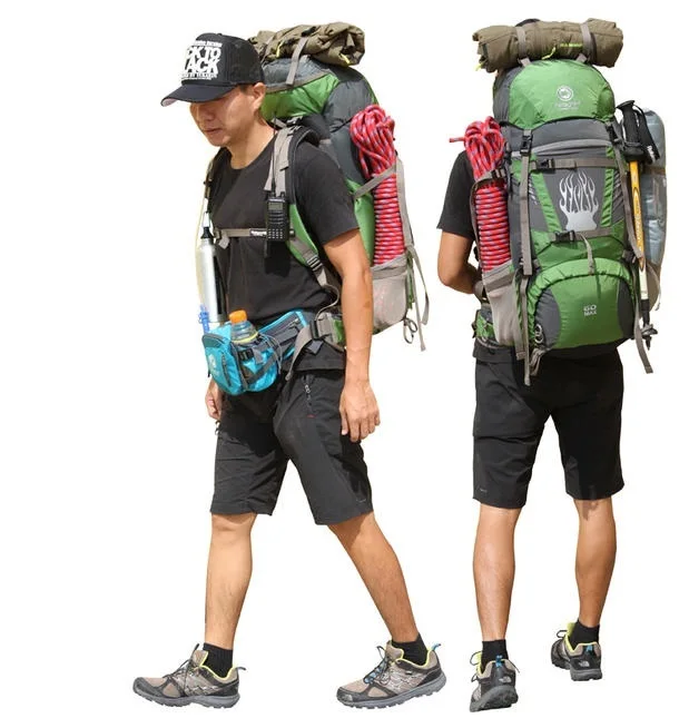 

Free Shipping,Brand classic 60L backpack,quality frame travel backpacks.waterproof bag.sales mountaineer's backpack