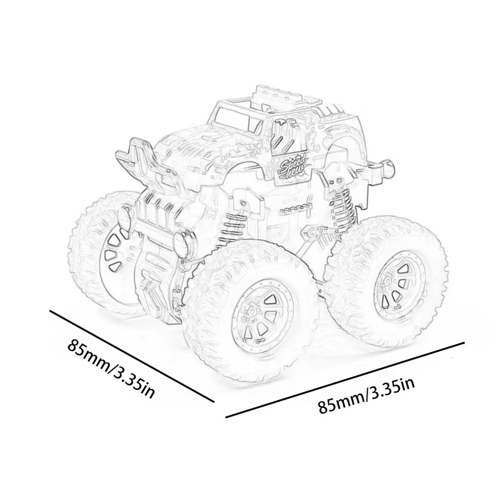 

Inertia Four-Wheel-Drive off-Road Vehicle Children Simulation Model Car Anti-Shatterproof Toy Car Baby Car Model