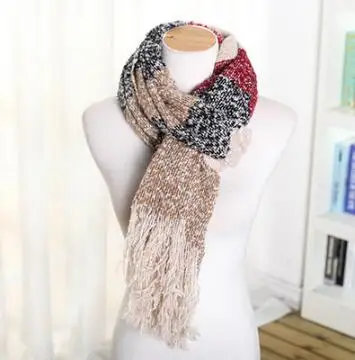 

SELLWORLDER 2020 Women Winter Mohair Scarf Long Size Warm Fashion Scarves & Wraps For Lady Casual Patchwork Accessories