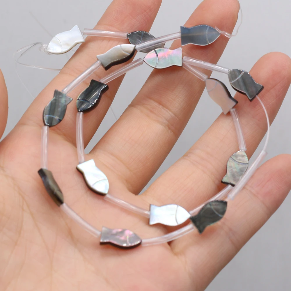 

Hot Selling Natural Fashion Shell Sea Fish Shape DIY for Making Bracelets Necklaces Jewelry Accessories 6x12mm-15pcs/piece