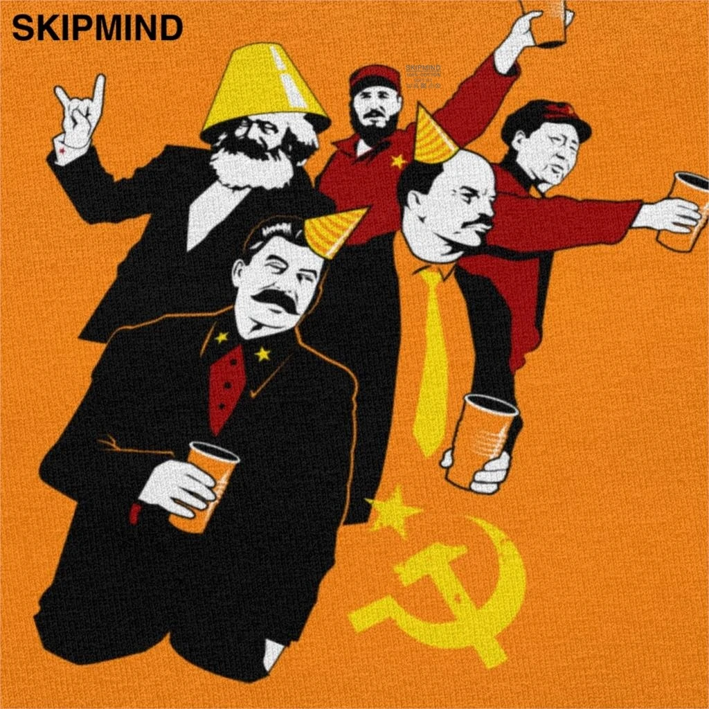 Забавные вечерние мужские футболки из хлопка в русском советском ССР футболка