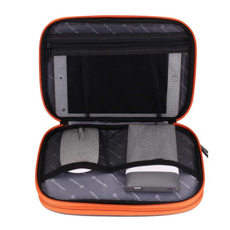 portable electronic accessories travel casecable organizer bag gadget carry bag for ipadcablespowerusb flash drive charger free global shipping