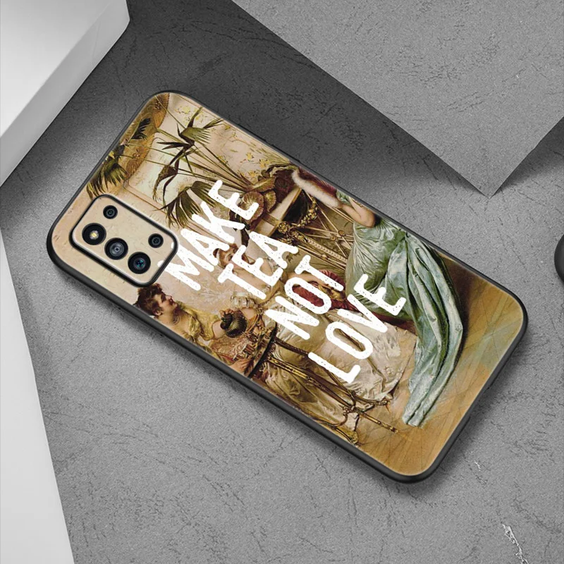 Renaissance art Painting Case For Samsung Galaxy A12 A02S A22 A32 A52 A72 A71 A51 A41 A31 A21 A11 A50 A70 A10S A20S Black Cover