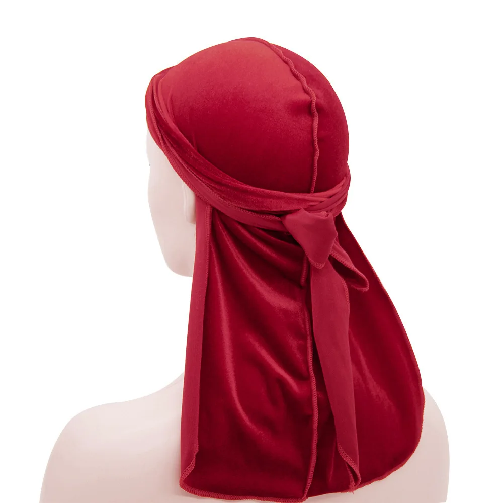 

Long Tail Baotou Pirate Hat Lslam Muslim Baotou Cap European American Middle East Popular Stage Performance Hat Street Dance Hat