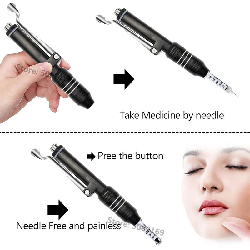 Гиалуроновая ручка для инъекций с ампулой шприц мезотерапия пульверизатор набор