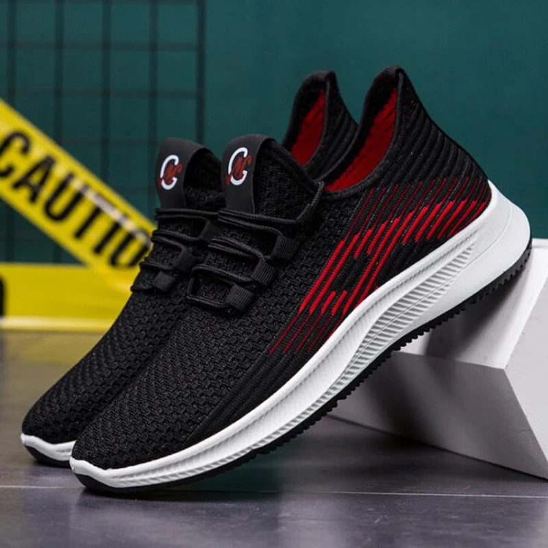 2022 Men sneakers Breathable Mesh shoes for men Lace-up flat casual tenis masculino size 39-44 |