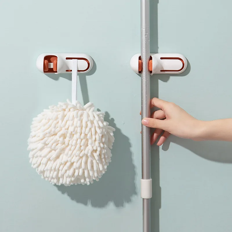 

Small U-Shaped Mop Clip Multifunctional Rack Punch-Free Traceless Sticky Minimalist Creative Home Office Desk Organizer Storage