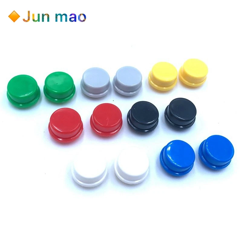 

20PCS/LOT Round Tactile Button Caps For 12*12*7.3 mm Tact Switches 5 Colors Switch Cap 12x12x7.3 mm A24 Switch Button Cap