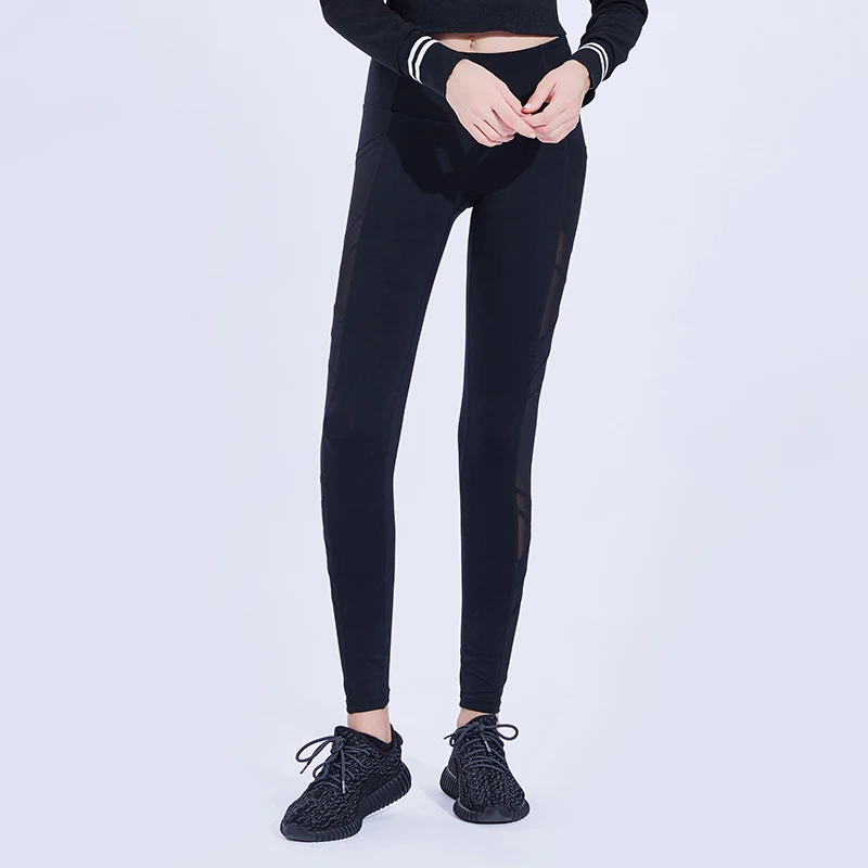 Женские сексуальные леггинсы для фитнеса с высокой талией дышащие сетчатые