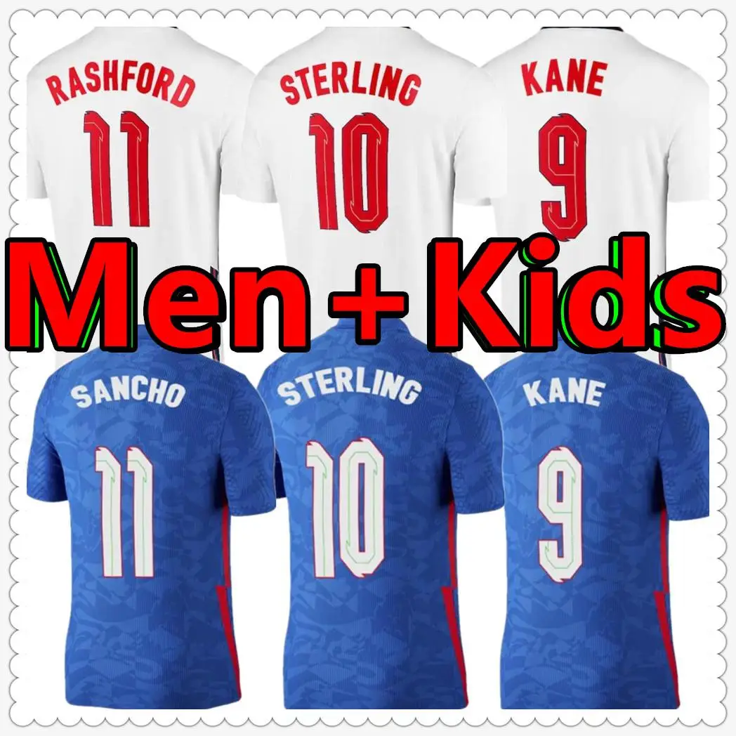 

21 22 European Cup England Football Jersey Men's Adult + Child Cairn Sterling Rashford Sancho Henderson Barkley Maguire