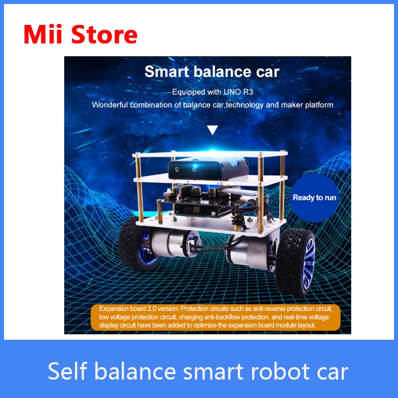 Самобалансирующийся двухколесный программируемый умный робот автомобиль с