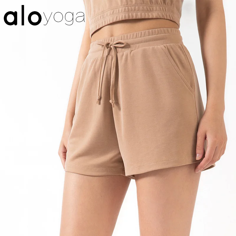 

Sports Shorts Women Loose Drawstring High Waist Sports Yoga Shorts Running Leisure Fitness Summer Hot Pants /40