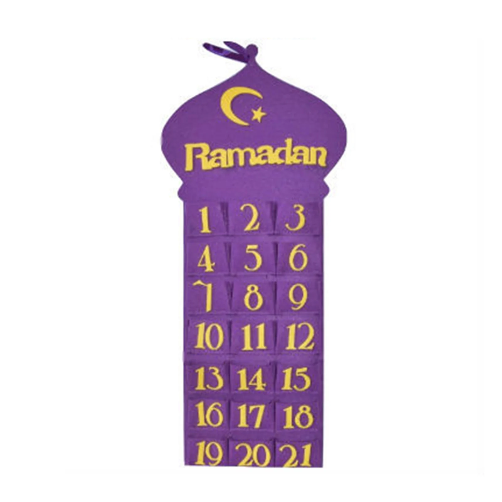 

Украшения на Рамадан для дома ИД Мубарак почувствовал календарь Мубарак висит с обратным отсчетом календаря для украшения дома P7Ding