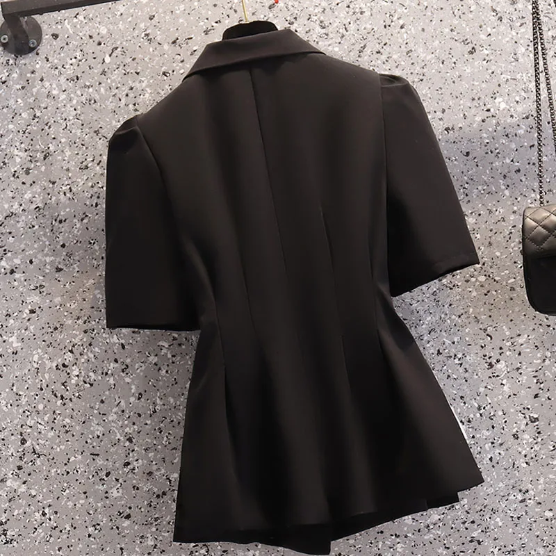 

Oversized Women Sets Summer Cotton Formal Suit + A-Line Elastic Waist Skirt Two Piece Sets Ladies Loose Female Suits KE1328