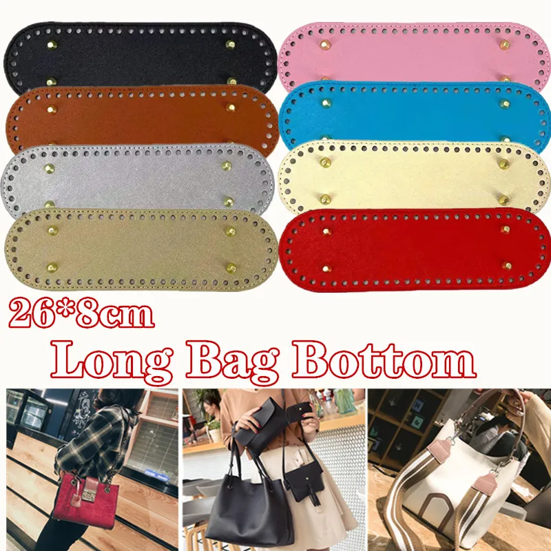

Women Handbag Bottoms DIY Handmade Oval Long Bottom Bag Accessories for Knitting Bags Crossbody Shoulder Bags Bottom
