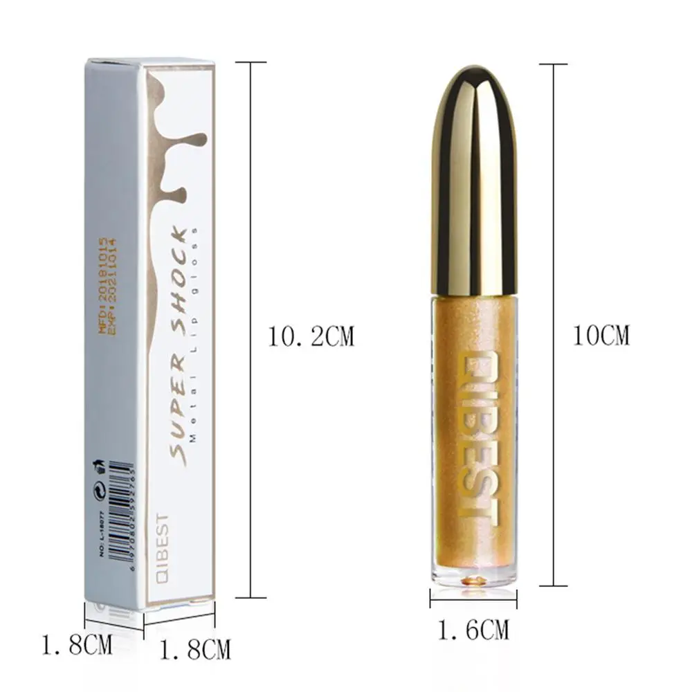 Жидкая губная помада яркий цвет стойкая блестящий водостойкий пигмент