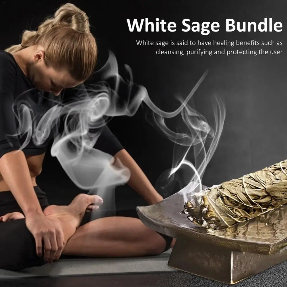 White Sage Bundle Smudge Stick Purification Home Air Fresheners Spiritual Incense Burning For Healing Meditation Freshner | Дом и сад
