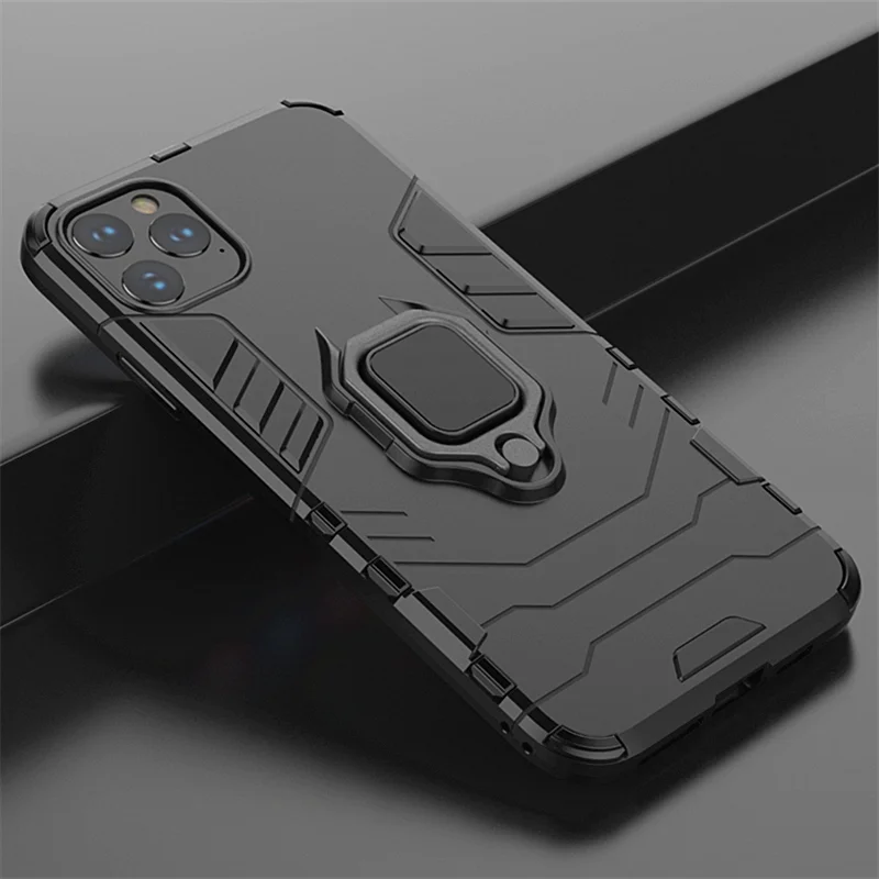 Гибридный противоударный защитный чехол-подставка для телефона для iPhone 11 Pro MAX X XS Max XR 7 8 6 6S Plus 5 5S 5C кронштейн держатель чехол