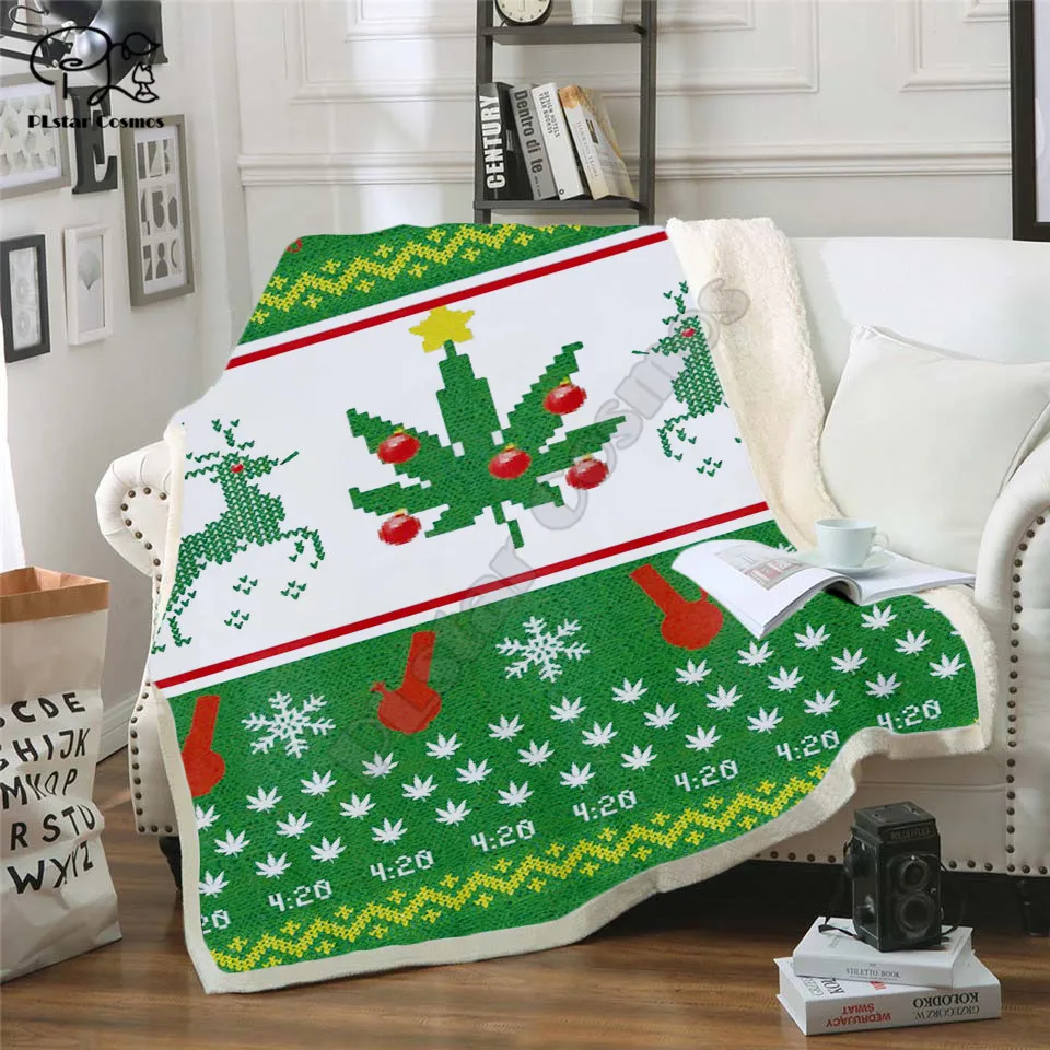 

Christmas animal Fleece Blanket 3D full printed Wearable Blanket Adults/kids Fleece Blanket drop shippng style -2
