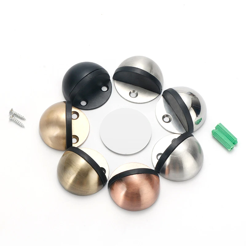 Креативная не пробивающаяся наклейка скрытая резиновая дверная пробка из