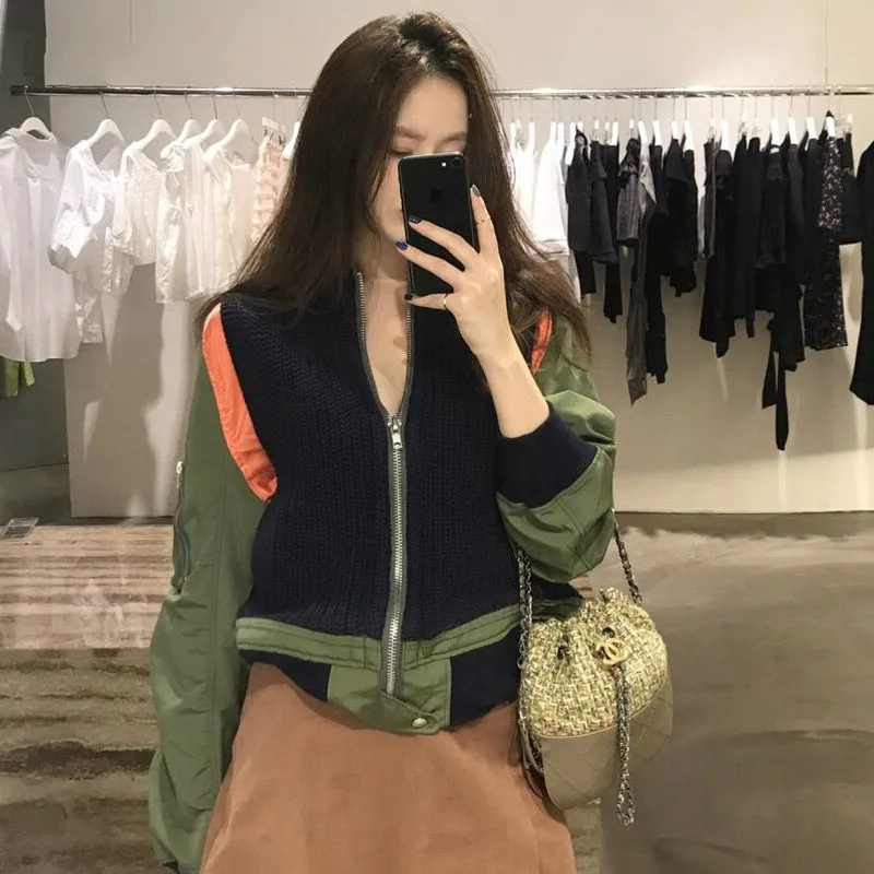 Женская куртка на осень и зиму одежда высокого качества Куртка Harajuku ветровка