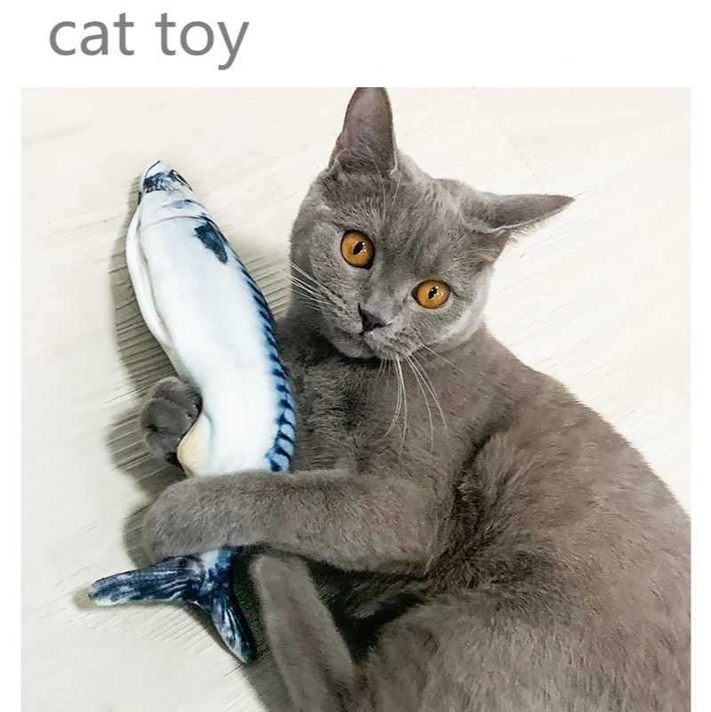 Игрушка для кошек имитация рыбы зарядка через USB электрическая игрушка