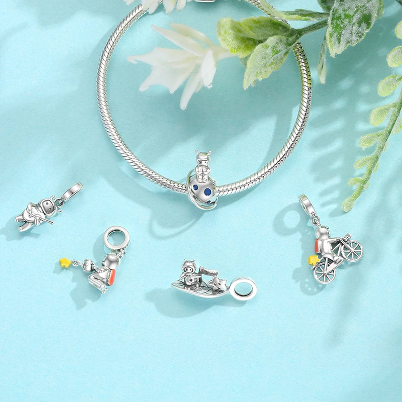 

Подвеска-астронавт из серебра 100% пробы для детей