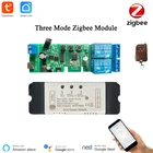 Модуль переключателя Tuya 5-32 В Zigbee, 2-канальный переключатель с разблокировкойсамоблокировкойблокировкой, управление через приложение, совместим с Alexa