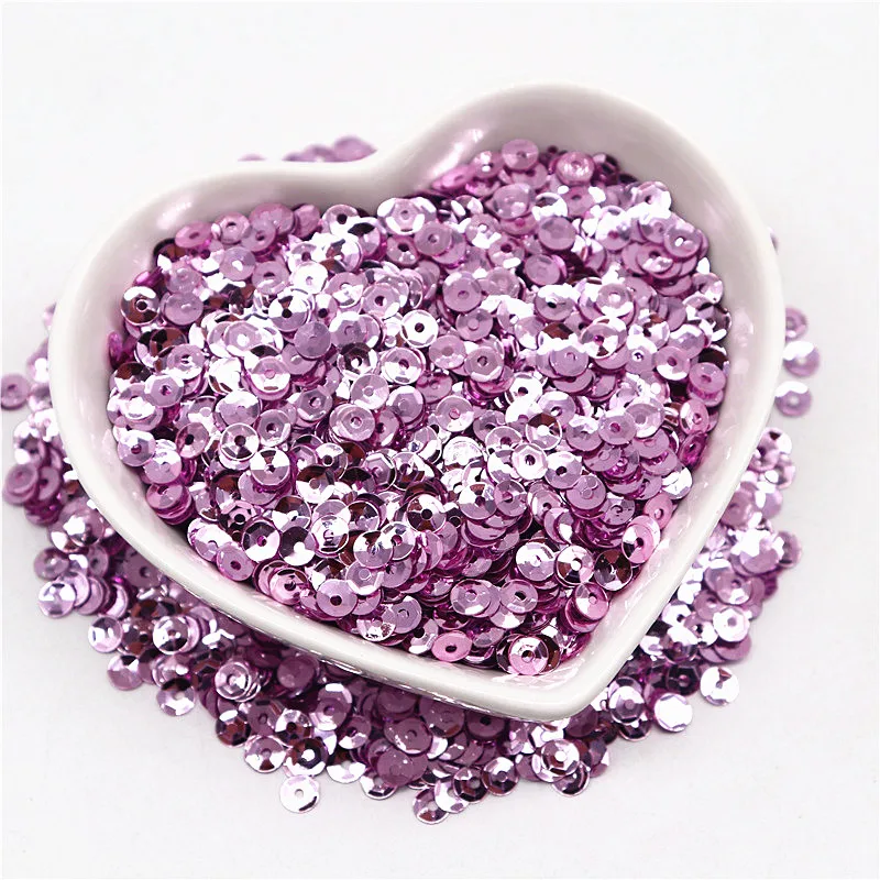 Блестящие пайетки 4 мм 5 6 в виде чашки Швейные Свадебные сделай сам сумка для