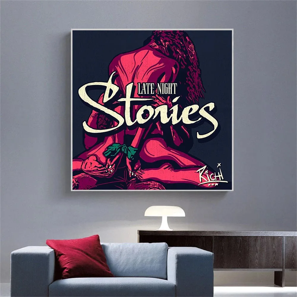 Поцелуй для любителей граффити Поп-Арт холст картина плакат и принты Известные