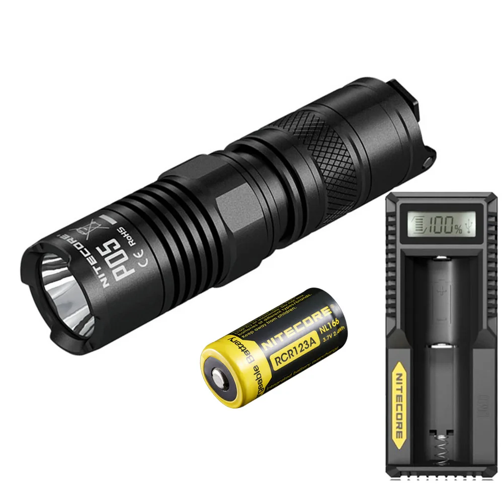 NITECORE P05 ручной фонарь CREE XM L2 U2 светодиодный Макс 420 люмен дальность луча 150 м факел