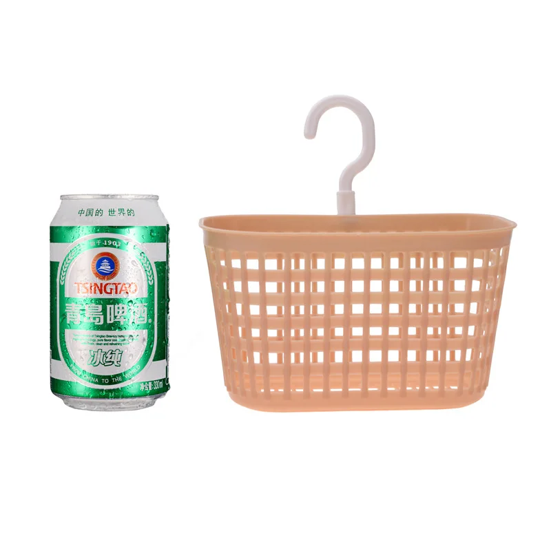 

New Hot Plastic bathroom hanging storage basket kitchen storage frame bath basket toiletry storage basket