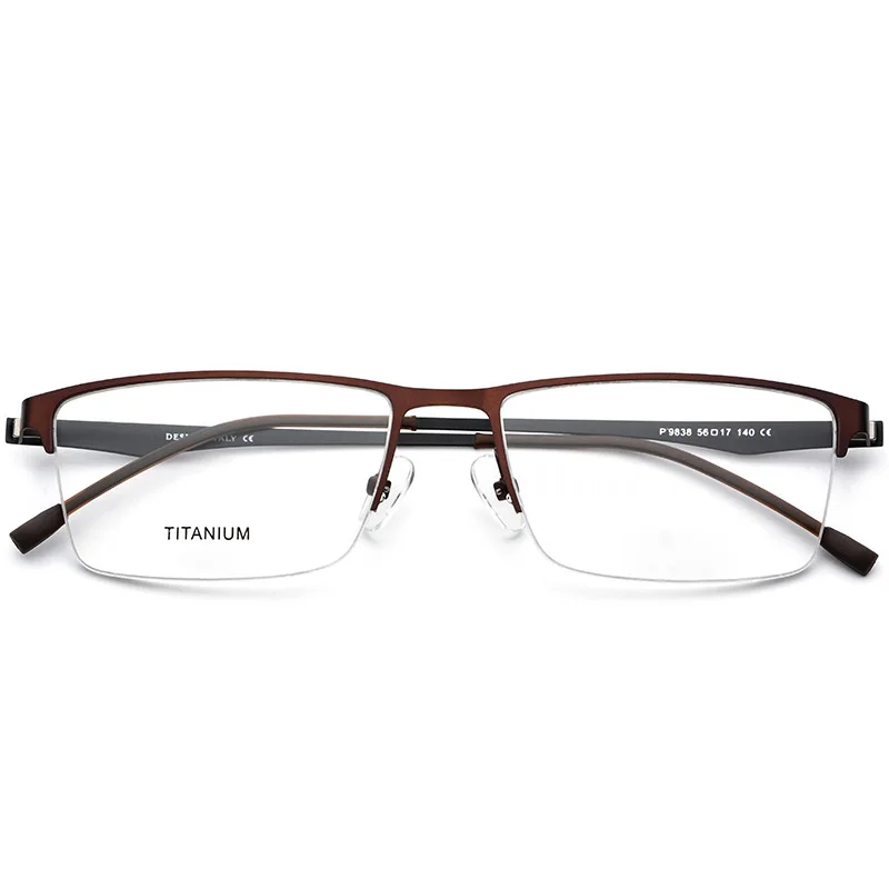 Мужские квадратные очки в полуоправе 2020 компьютерные оптические для чтения по