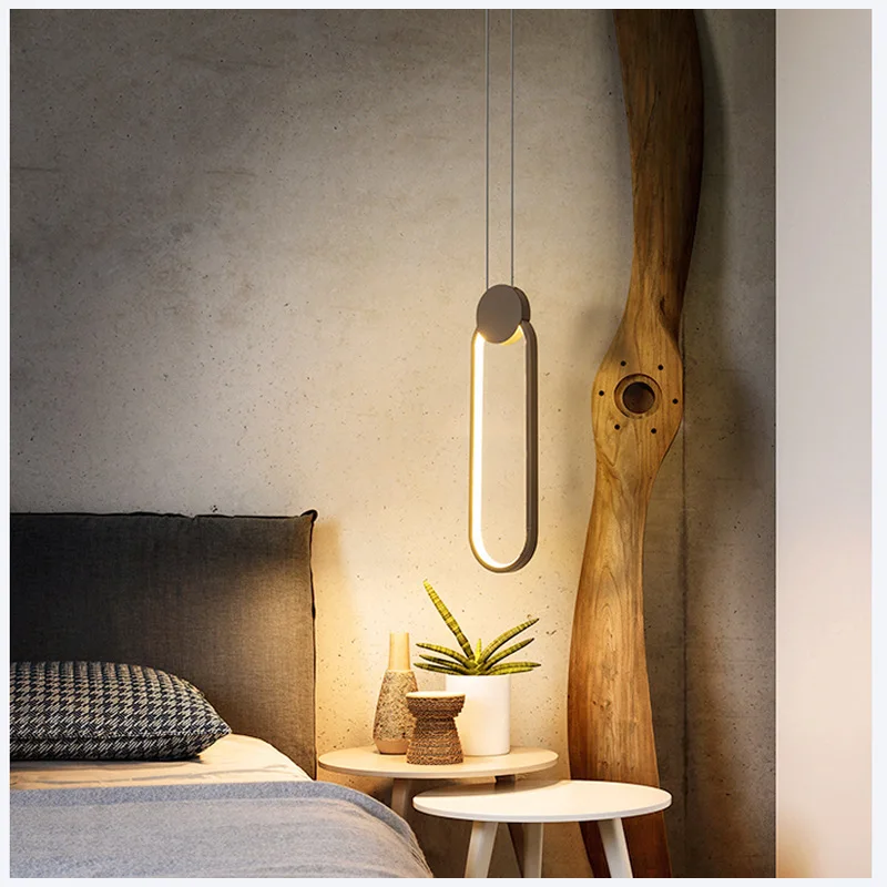 

Modern Led Adjustable 11W/12W/15W Long Line Hang Lamp for Bedroom Living Room Dining Room Kitchen Bedside Minimalist Led Pendant