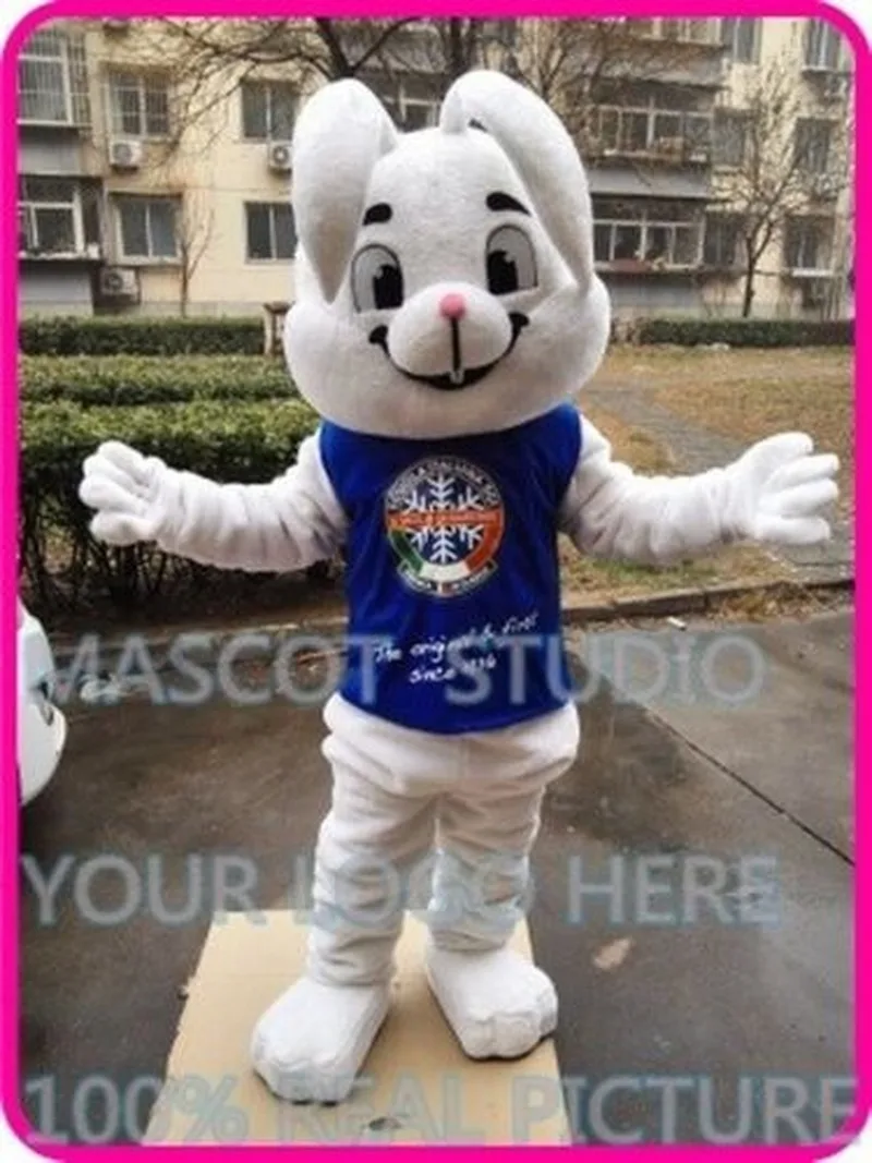 Пасхальный костюм-талисман в виде кролика пушистые костюмы для косплея вечерние