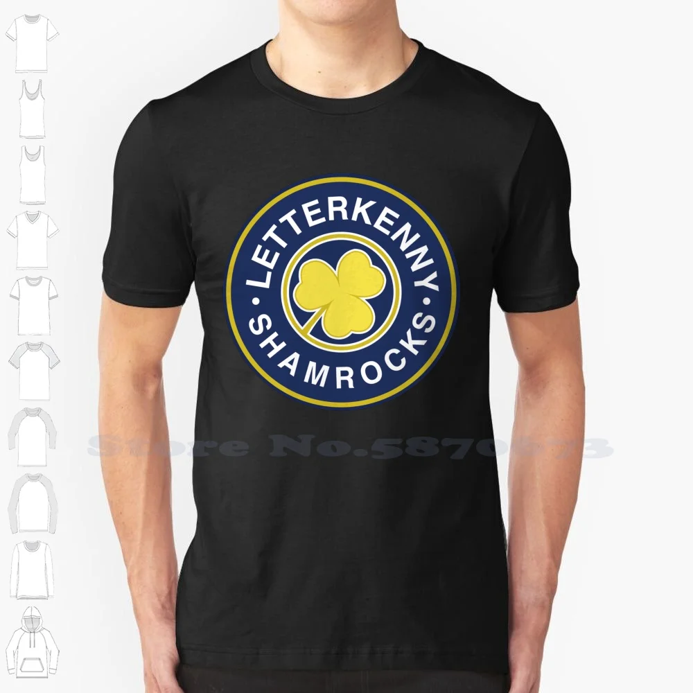 

Letterkenny Shamrocks Hockey Black White Tshirt For Men Women Hockey Letterkenny Comedy Canada Fight On Site Letterkenny
