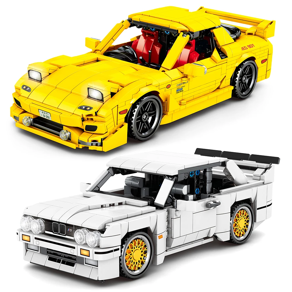 

772PCS Creator Ideas Series City Pull Back Speed Racer Building Blocks Supercar Sports Vehicle Bricks Toys Kids For Children
