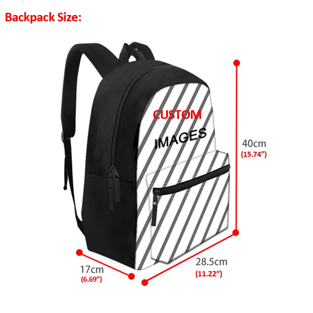 Coloranimal 3PCS/Set Cute Animal Raccoons School Backpack for Teenager Boys Cartoon 16 inch BookBag Baby Kids Student Satchel | Багаж и