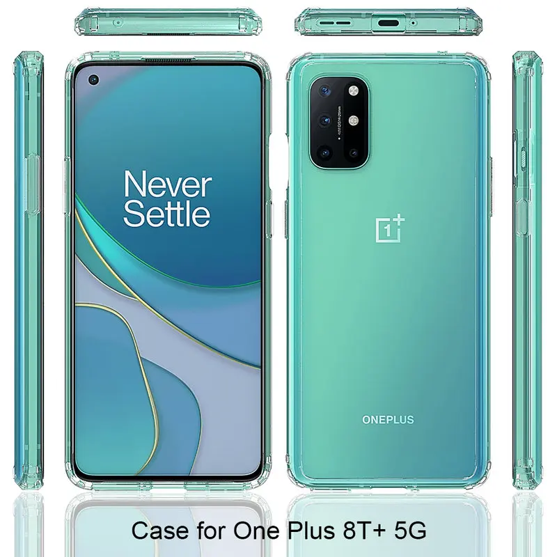 

Ultra Clear Case For OnePlus 8T Fashion Acrylic Shockproof Phone Case For OnePlus 8T 8 T Ultra Thin Protection Back Cover 6.55"