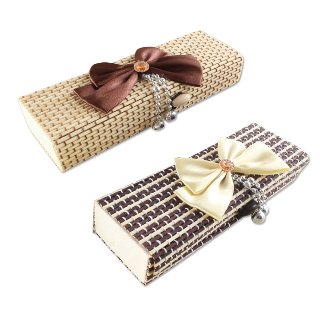 

Бамбуковая занавеска FangNymph, шкатулка для хранения ювелирных изделий, карандаш, чехол для ручек, студенческие принадлежности