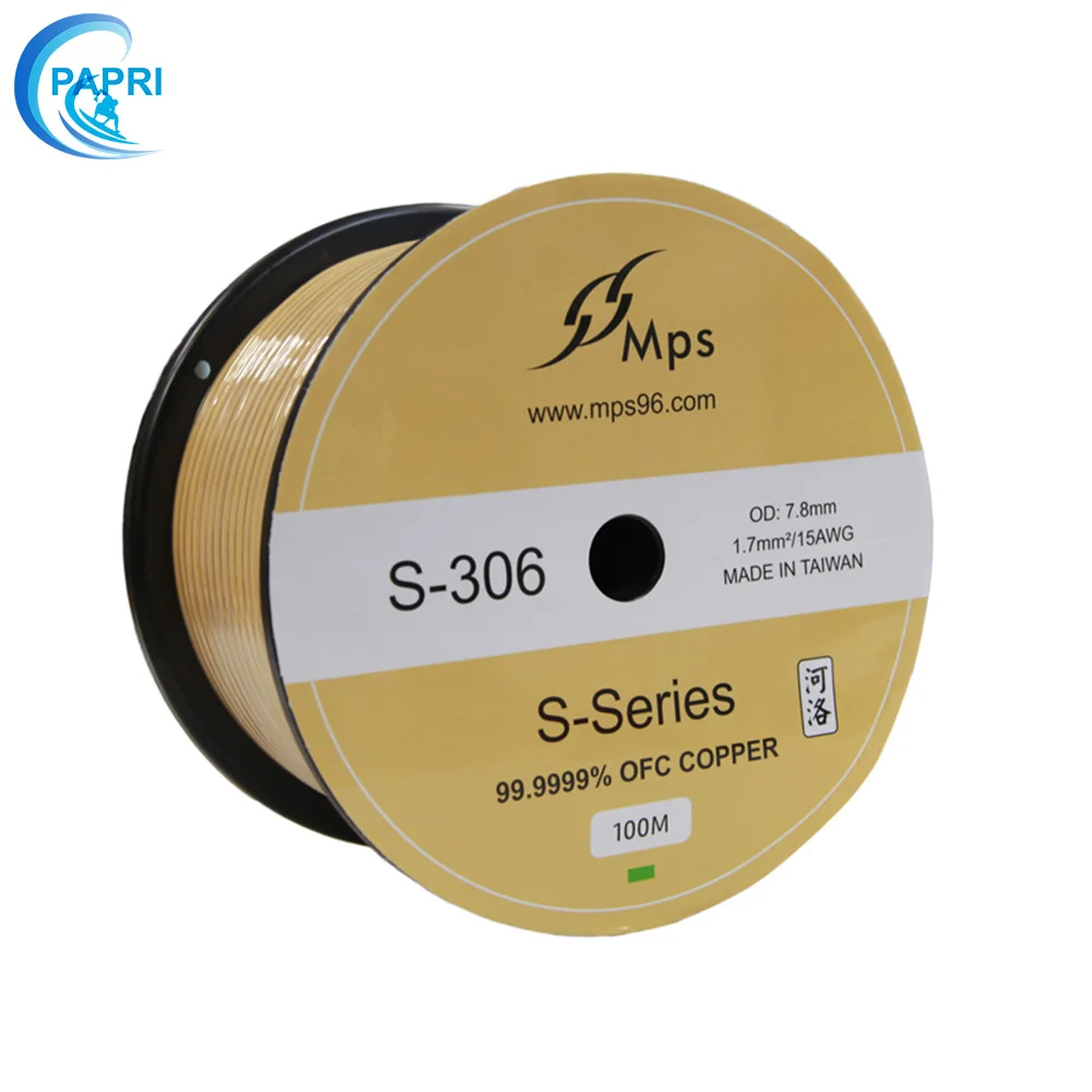PAPRI кабели для динамиков Φ 99.9999% мм 2/16awg MPS S 300 2/15AWG OFC 6N инженерной линии сигнала