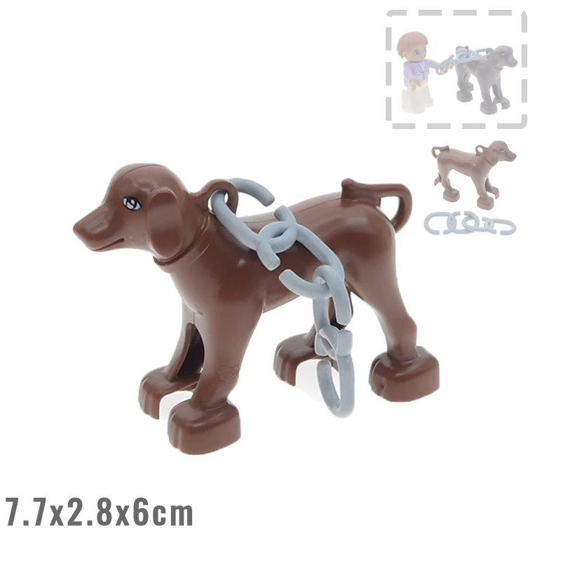 

DIY Big Building Blocks Accessories Zoo Animals Koala Furniture Model Bricks Creativity Education children Toys Gift