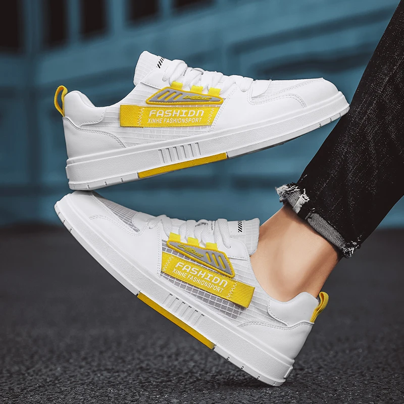 

Brand Men's Board Shoes Mesh Shoes Fashion Breathable Student Shoes Korean Version Of Low-cut Non-slip Casual Shoes