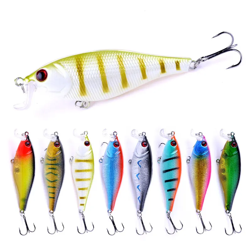 1 шт. рыболовные приманки для дайвинга кренкбейт воблер окунь пластиковая
