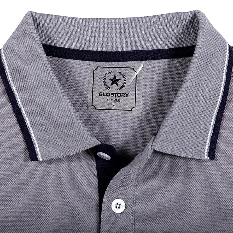GLO-STORY Мужская Базовая Повседневная Трикотажная хлопковая рубашка поло 2020 с