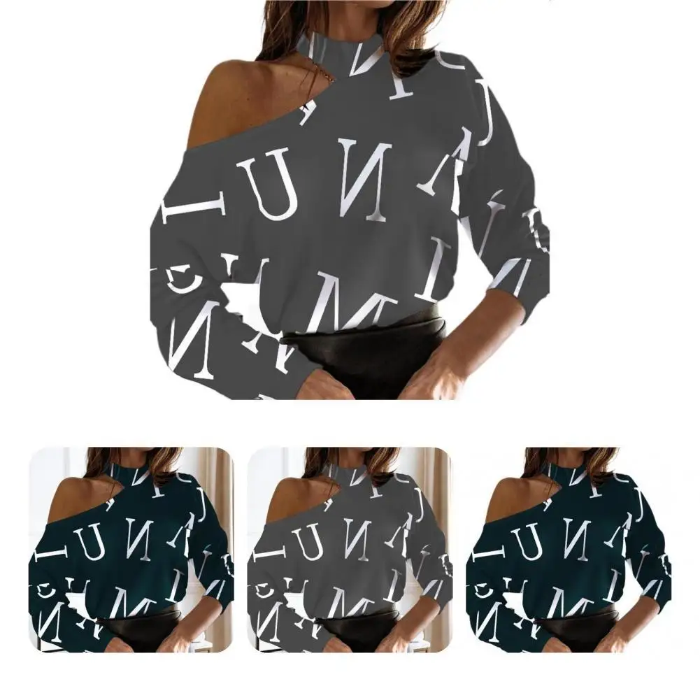 

Spring Top Half High Collar Women Top Simple Irregular Spring Top