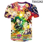 Футболка Мужскаяженская с 3D принтом из аниме Моя геройская Академия