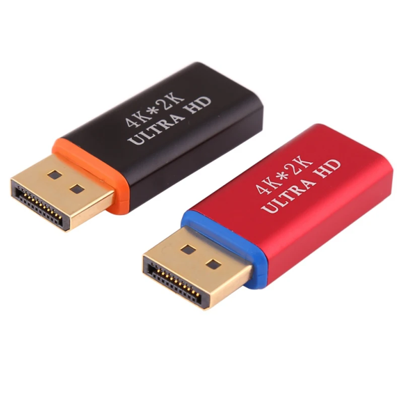 Адаптеры для мужчин и женщин 4K Ultra HD 3D позолоченный Дисплей порт HDMI переходник DP к