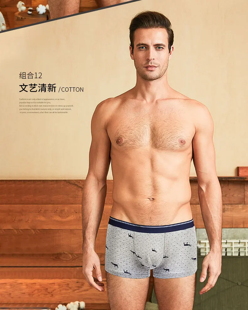 Shorts Mens 5Pcs\lot Underwear Soft Boxers Cotton Boxer Men Solid Boxer Shorts Plus Size Boxers Mens Underwear Lot
